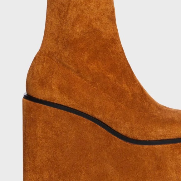 Lemon drop by Privileged Vegan Suede Thigh High Boots - Picture 2 of 4